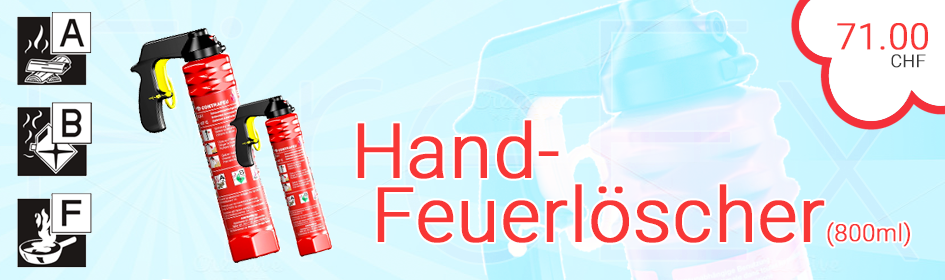 Hand-Feuerlöscher „FireEx“, 800ml